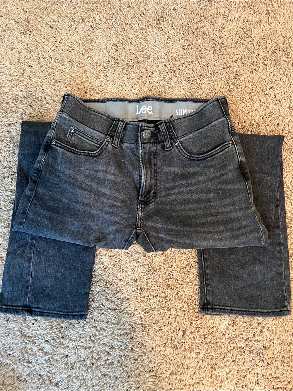 Lee Men’s Slim Jeans - Washed Black